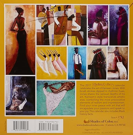 2017 Rhythm & Hues Calendar with art by Kerream Jones