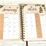 2024 Weekly Inspirational Planner "Only Accepting Showers of Blessings" by Kiwi McDowell