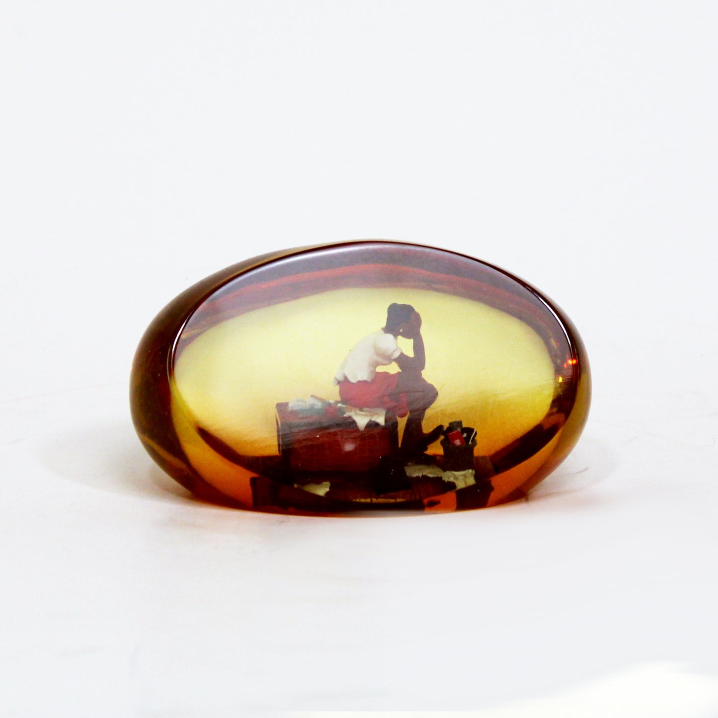 5th Grade Substitute sits on desk Paperweight front view