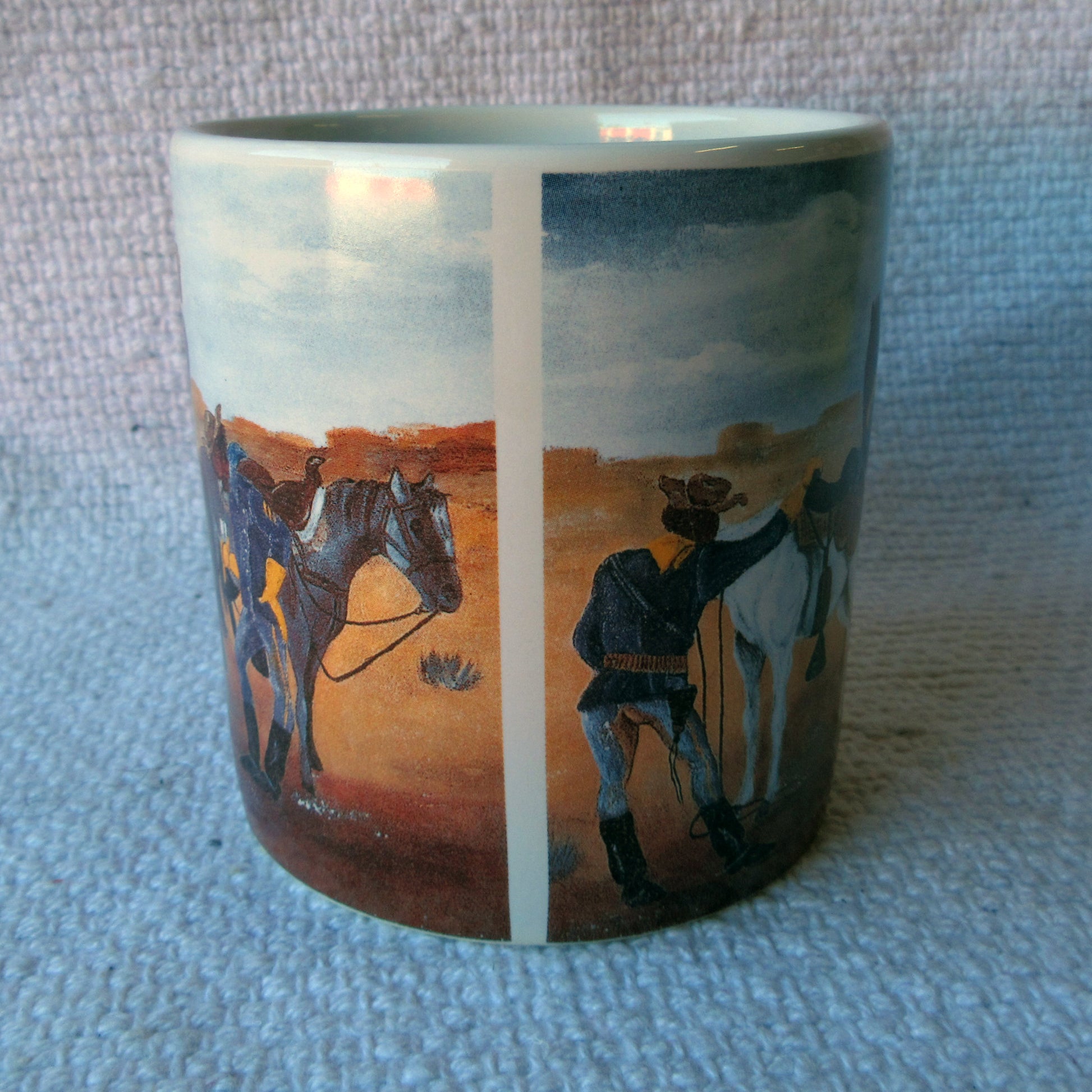 Courier Break Coffee Mug Annie Lee Mug back