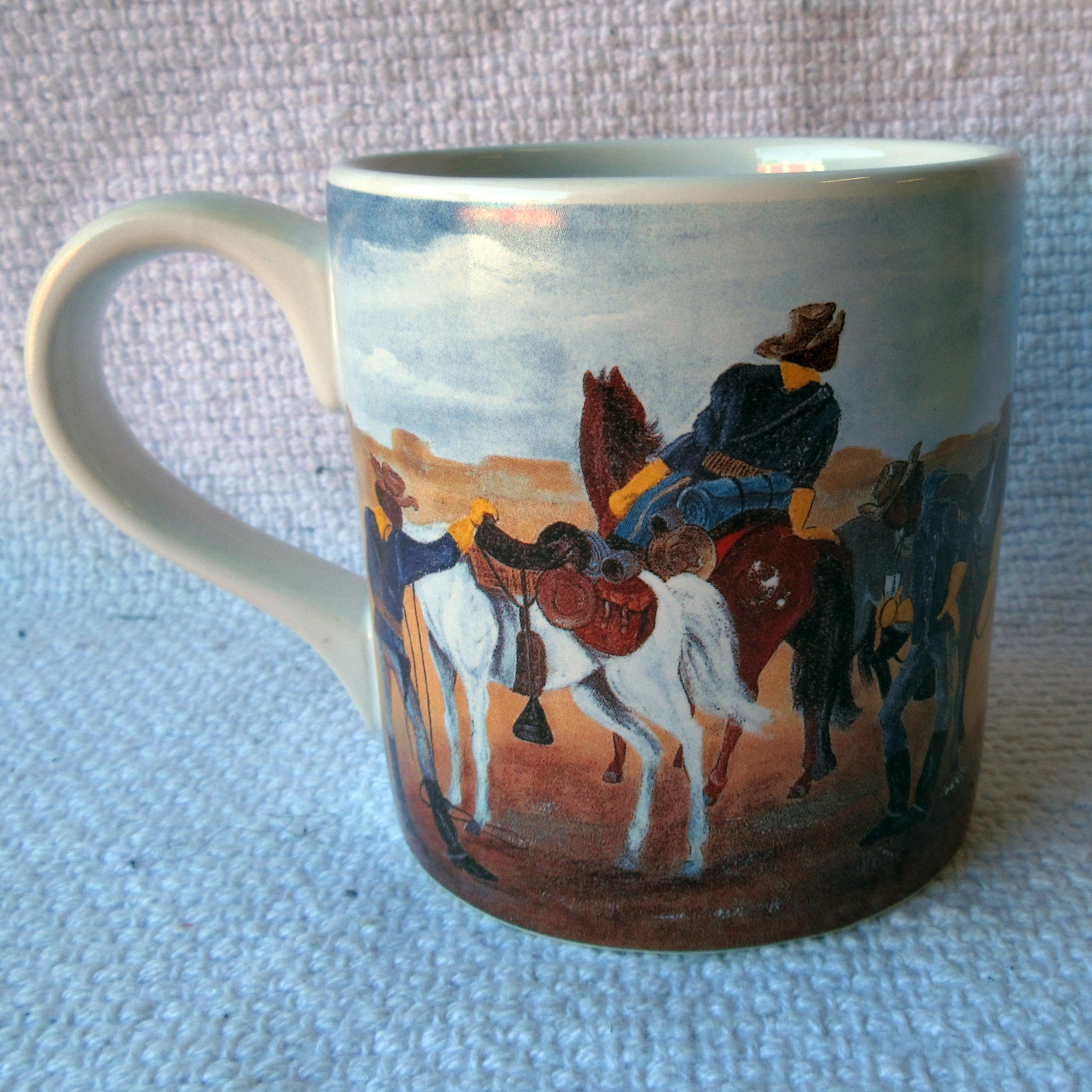 Courier Break Coffee Mug Annie Lee Mug side