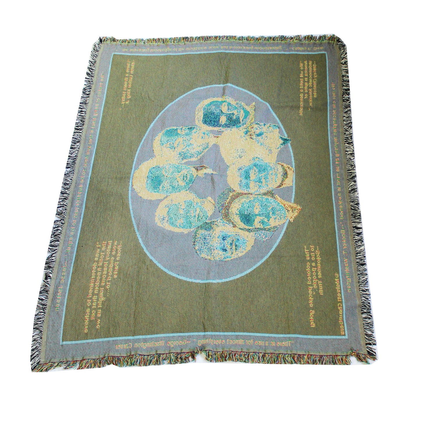 Black History Quotes Throw Blanket