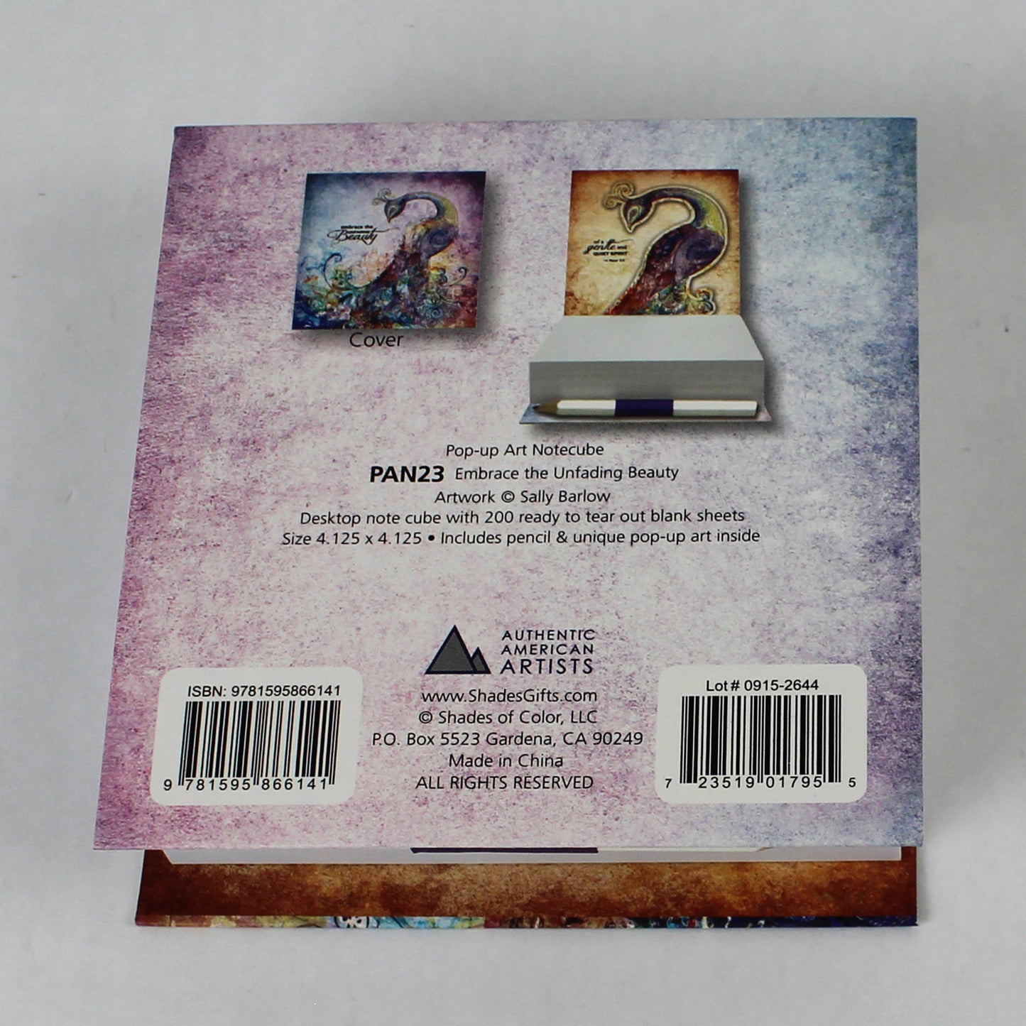 Embrace The Unfading Beauty Pop-Up Note Cube