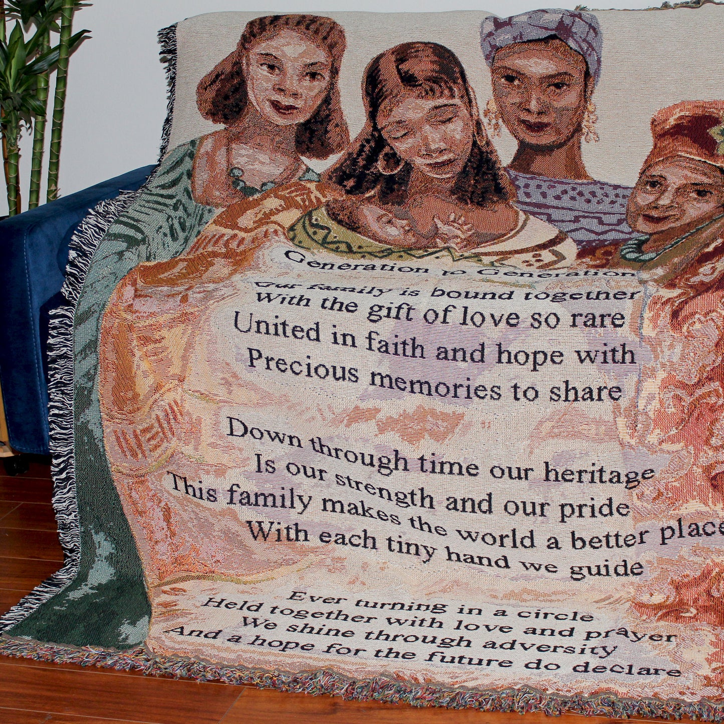 Generation to Generation Throw Blanket