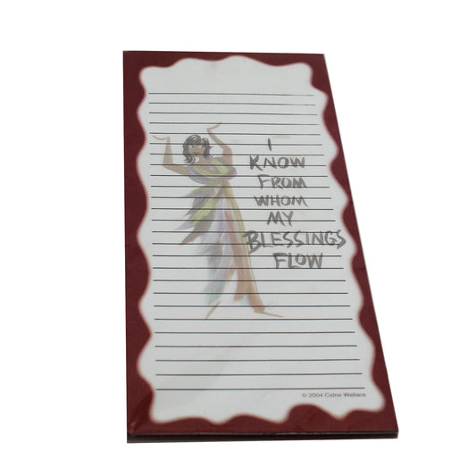 I Know From Whom My Blessings Flow Magnetic Note Pad