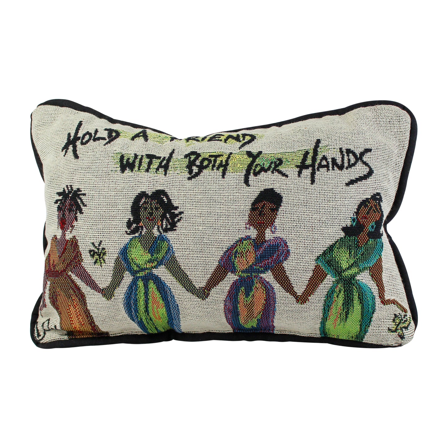 Hold A Friend Pillow By Cinde Wallace