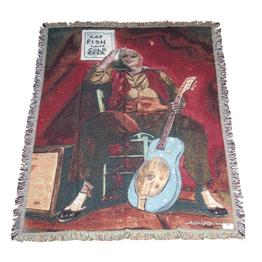 Tobasco Blues Michael Wallace Blanket Throw