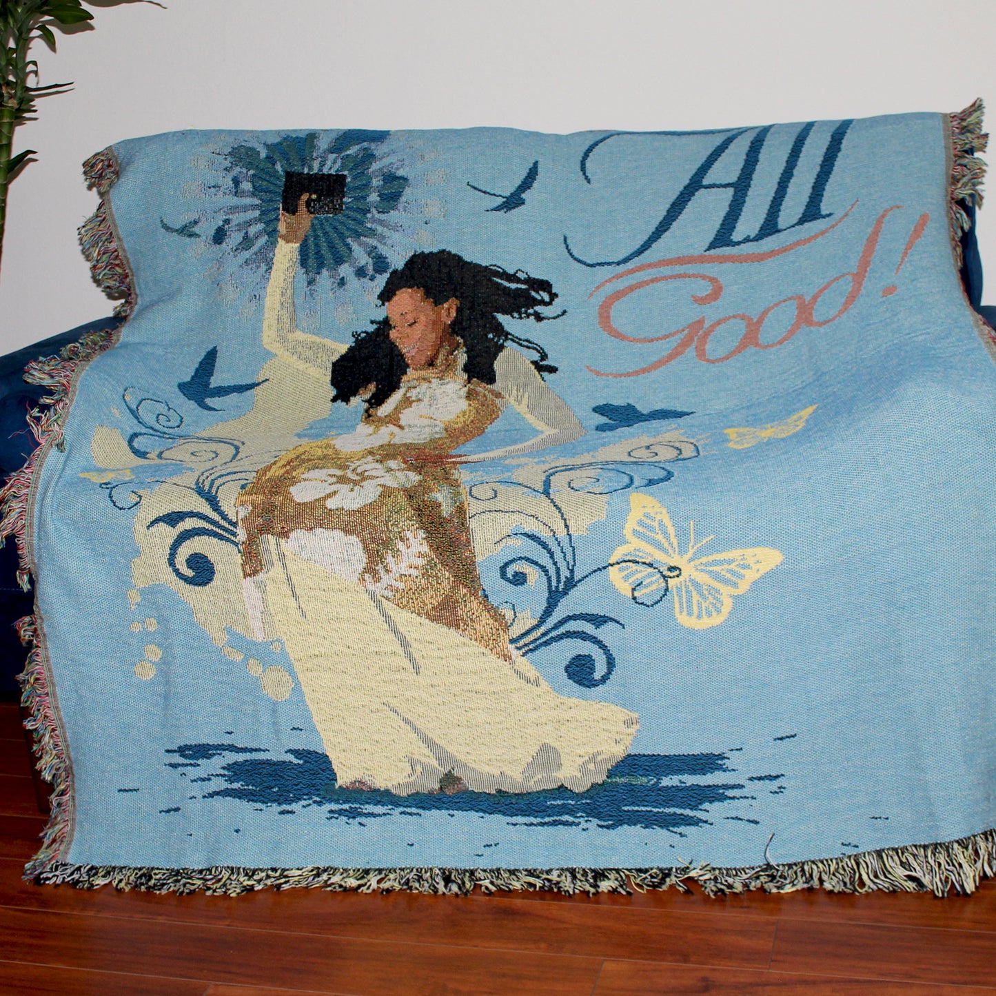 It's All Good Blanket Throw