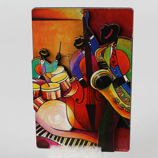 Jazz Trio Die-Cut Magnet D.D. Ike front