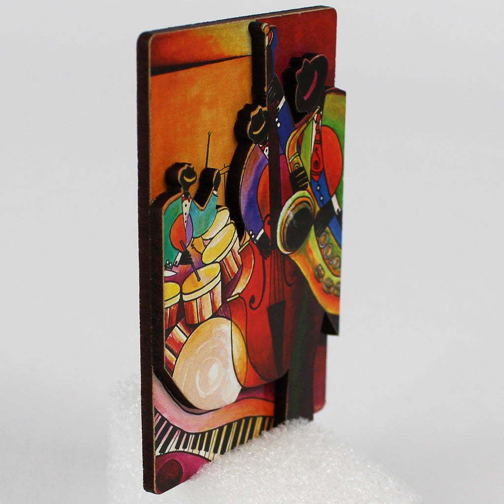 Jazz Trio Die-Cut Magnet D.D. Ike side