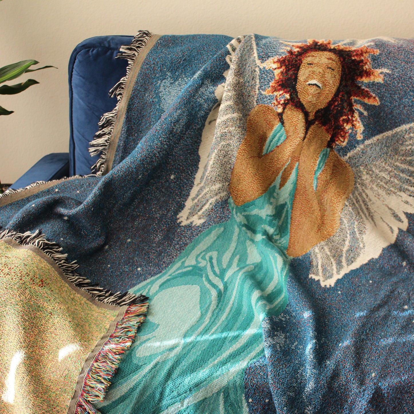 Joyful Angel Throw Blanket