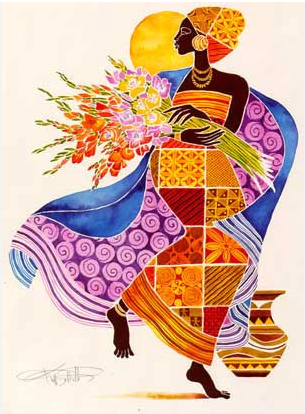 Ne'Qwa Art Glass Ornament "Kikora (Joy)" by artist Keith Mallett