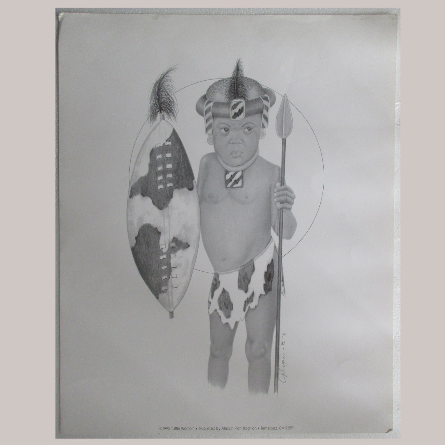 Little Warrior Unframed Print