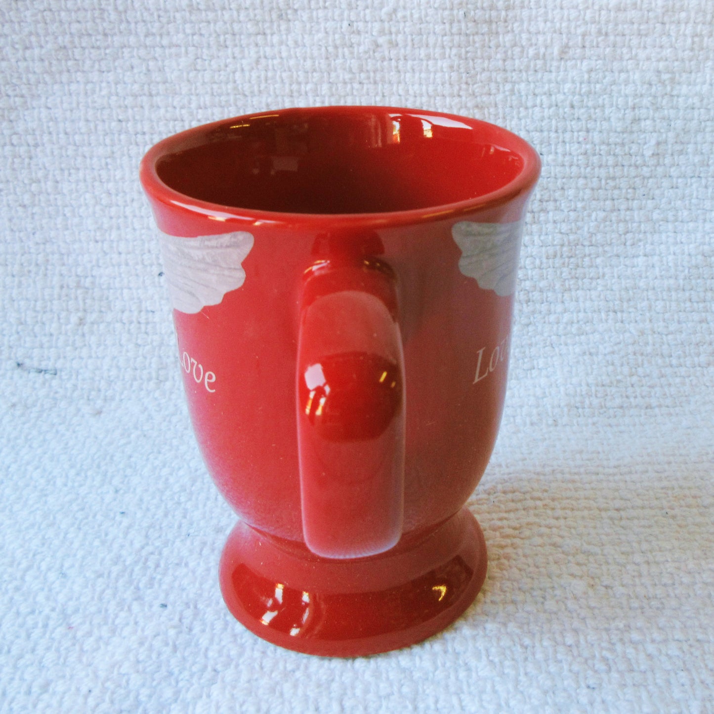 Angel Wings Love Latte Cup Mug handle
