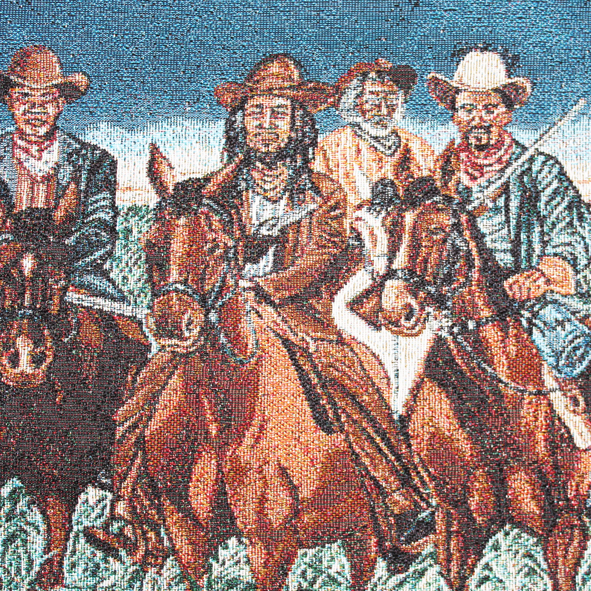 The Magnificent Nine, Wall Hanging Tapestry detail