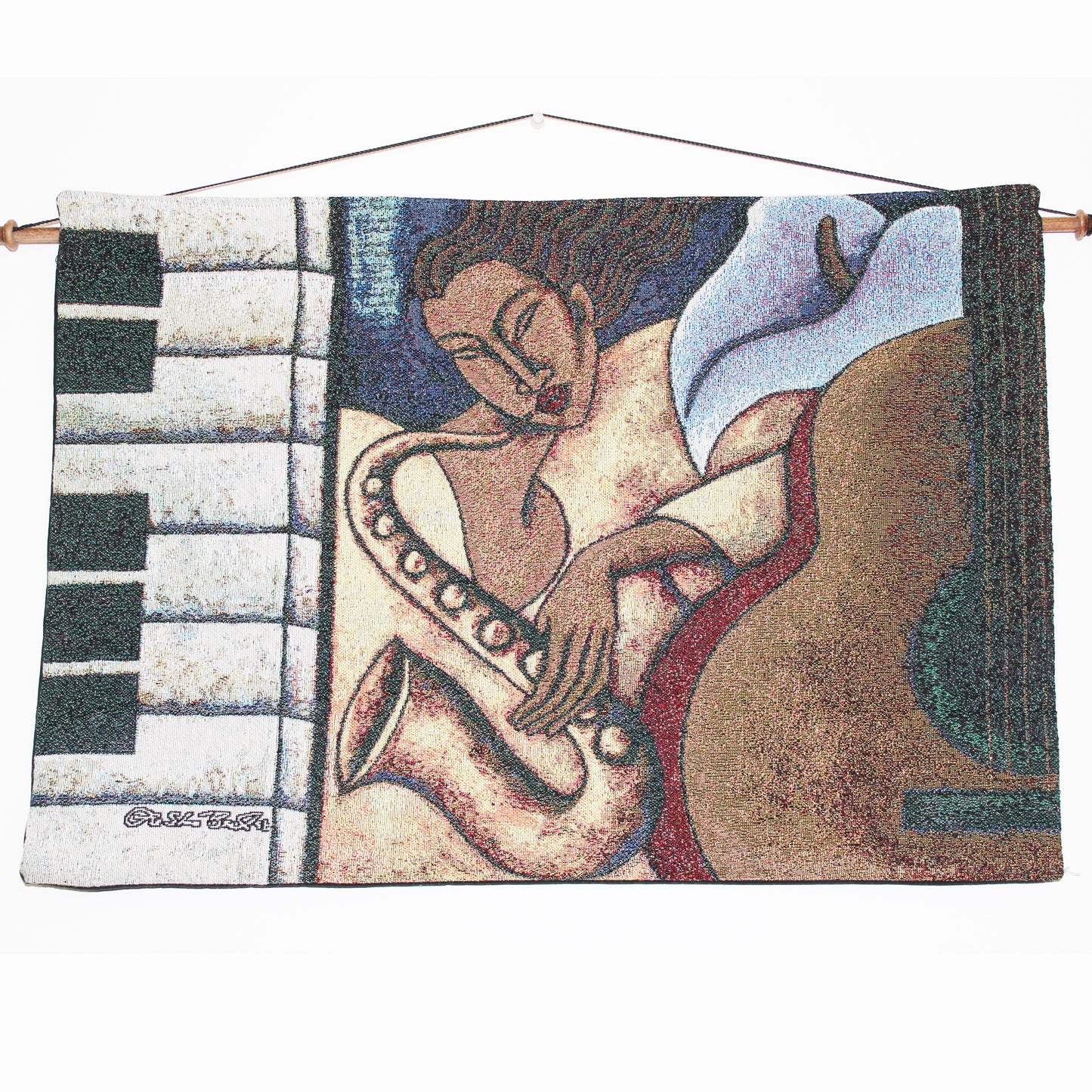 Night Groove Wall Hanging Tapestry, art by LaShun Beal