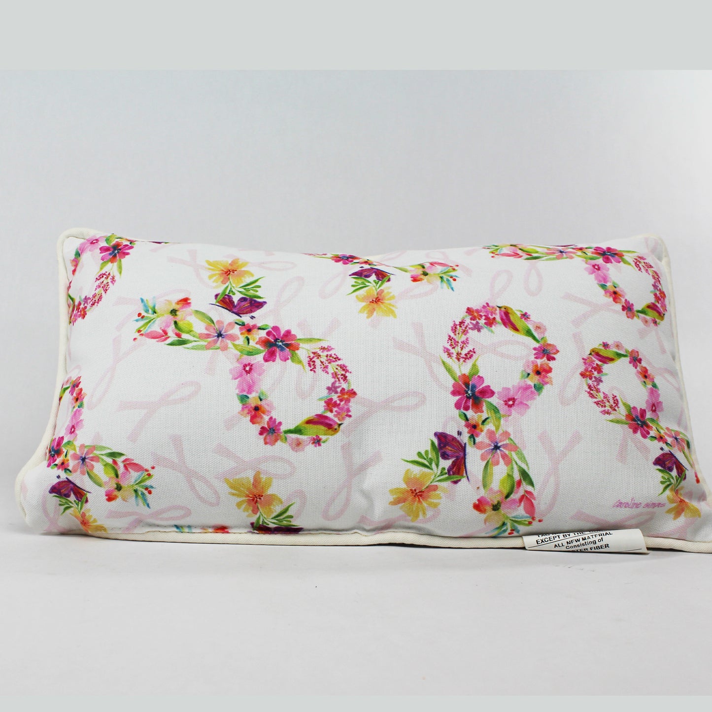 Pink Courage Pillow front