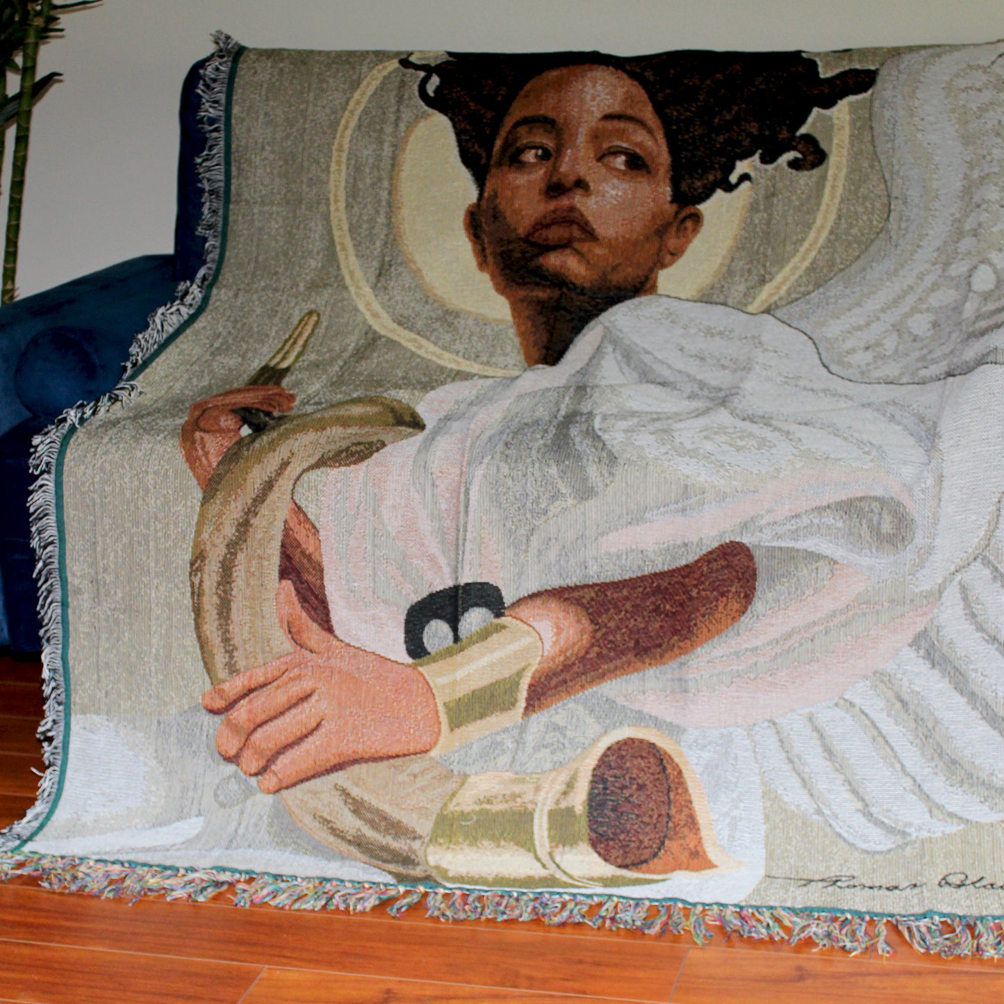 Preparing to Sound the Alarm Throw Blanket