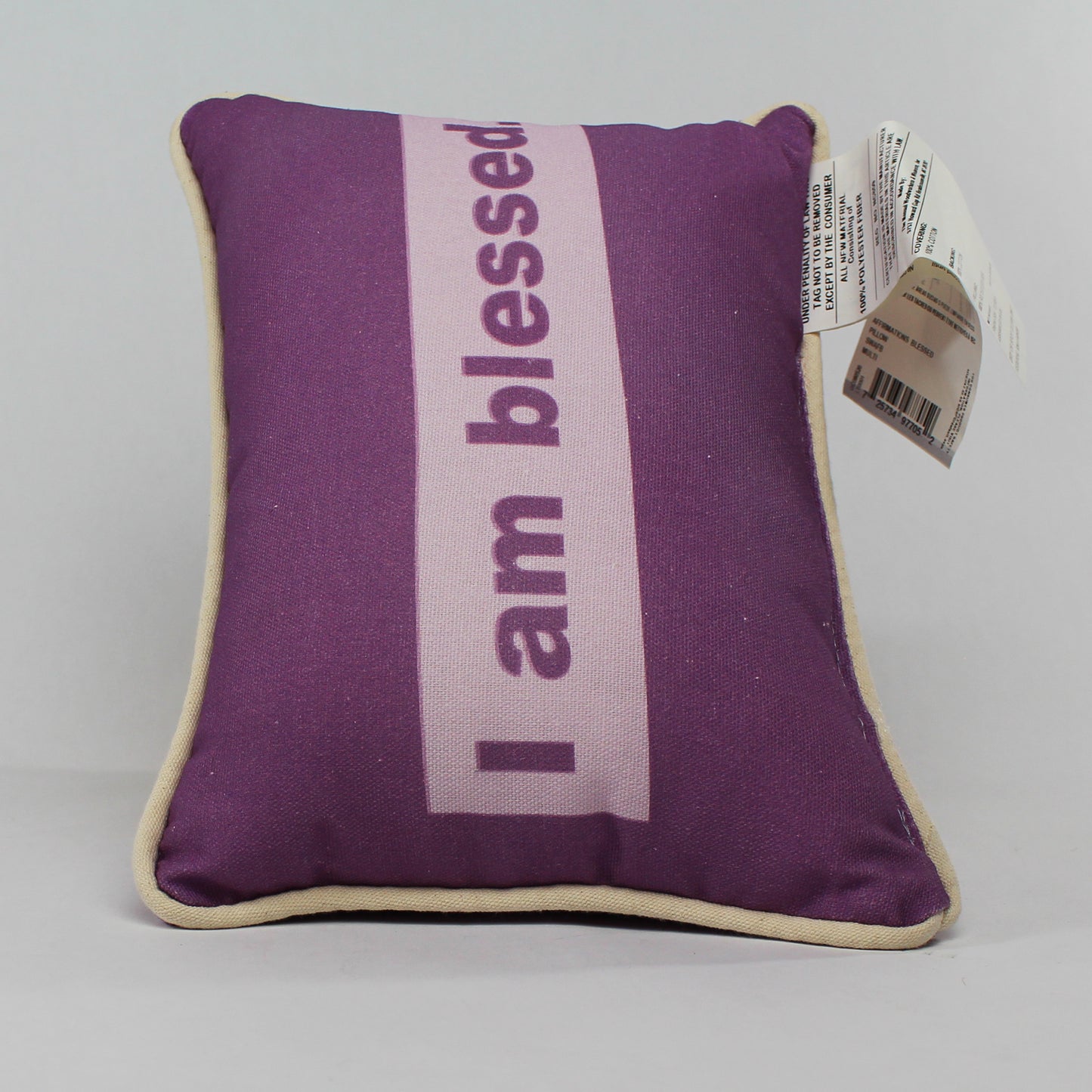 I Am Blessed Pillow Purple - front 2