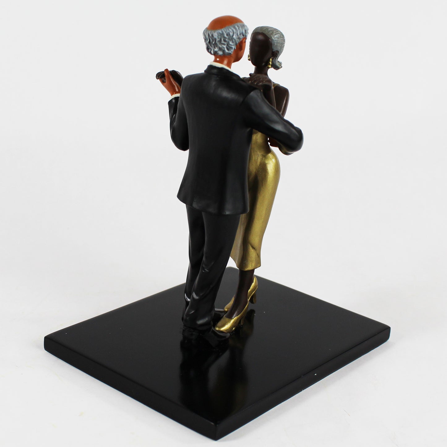 A Scene from RSVP Figurine by Annie Lee couple in fancy dress dancing side 2