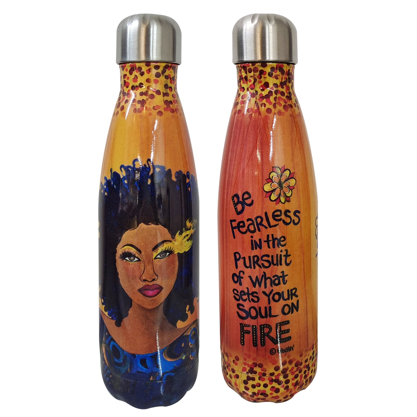 Soul On Fire Stainless Steel Bottle