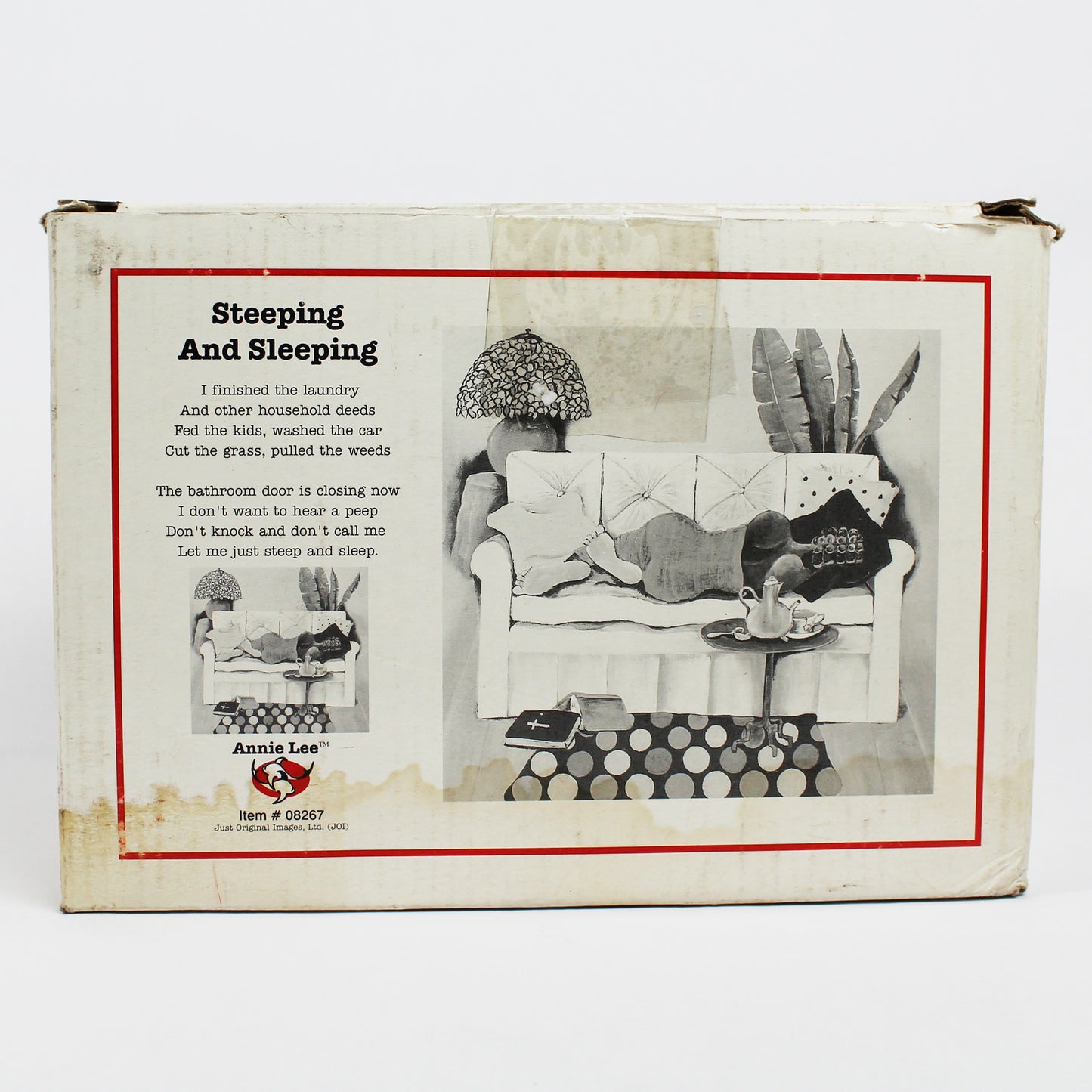 Steeping and Sleeping Figurine By Annie Lee box