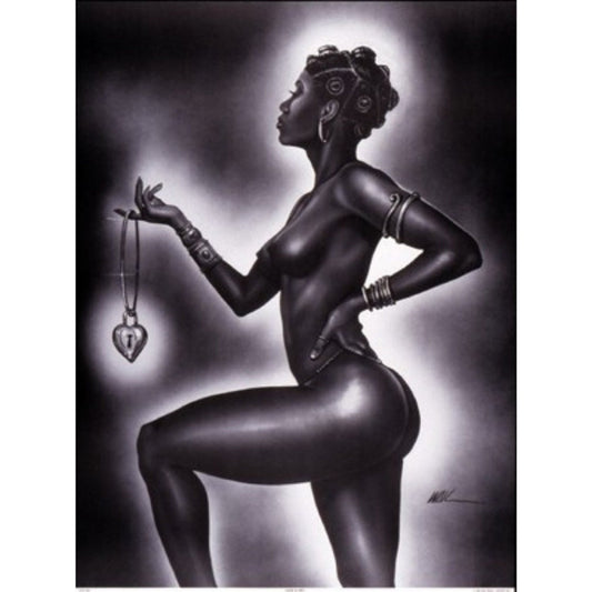 The Lock by WAK - Lock and Key (Female) - Art Print Poster
