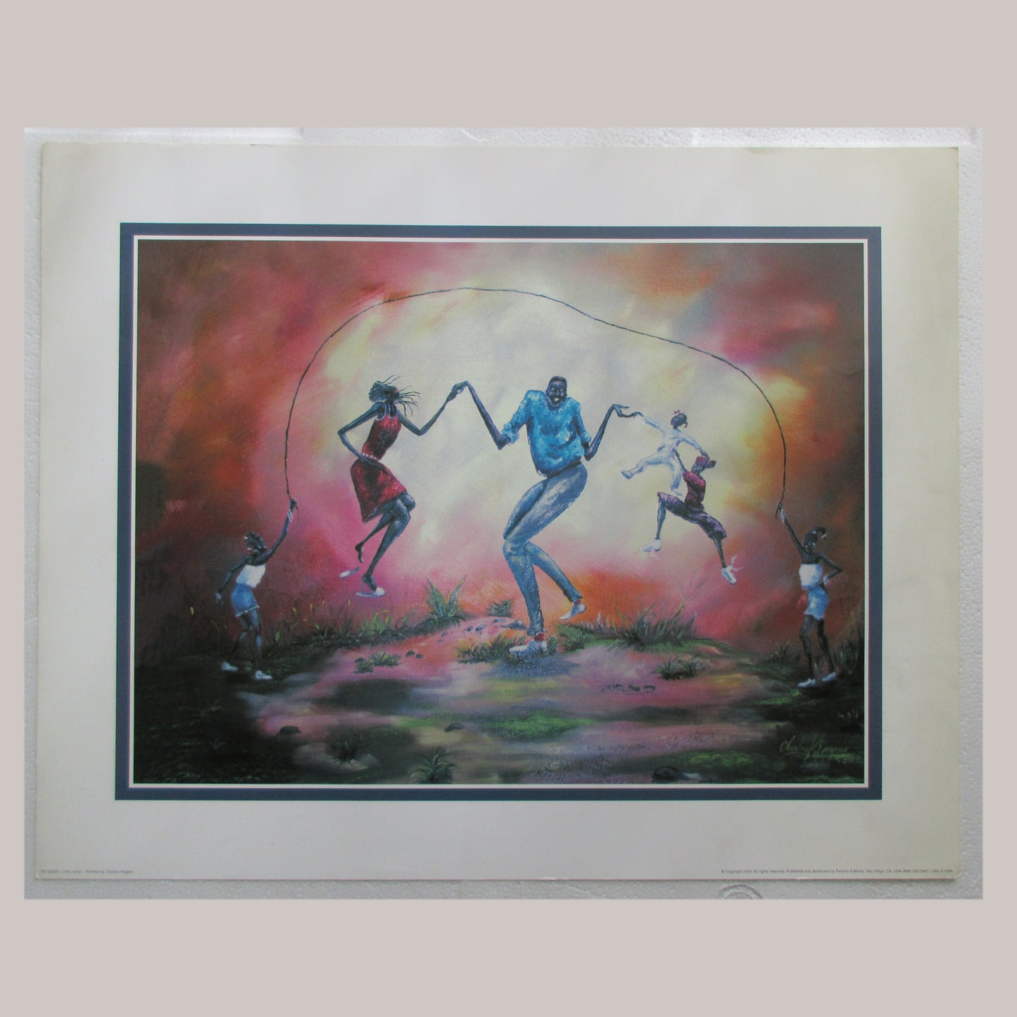 Unity Jump Unframed Print Charles Rogers