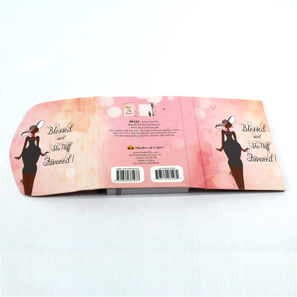 Blessed & Sho Nuff Favored Stylus Purse Pal open back