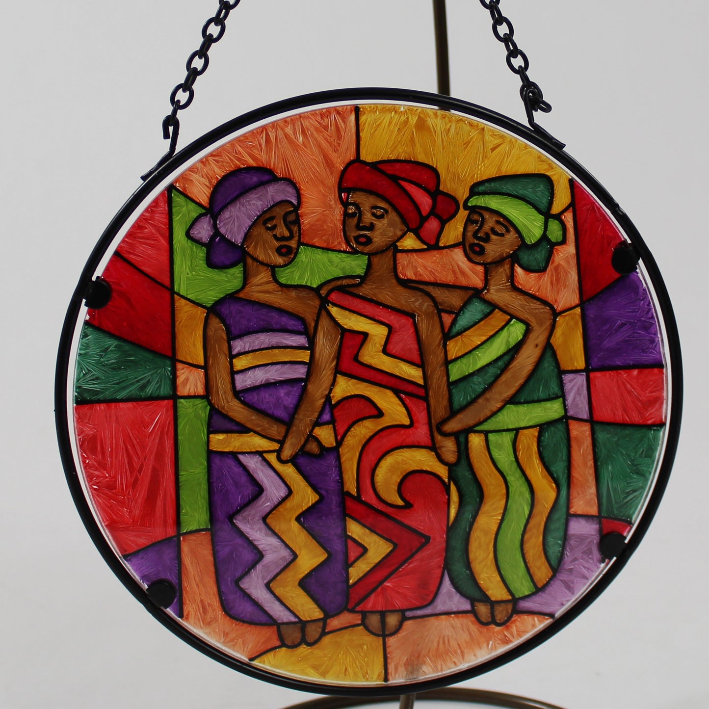Girlfriends African American Black Suncatcher