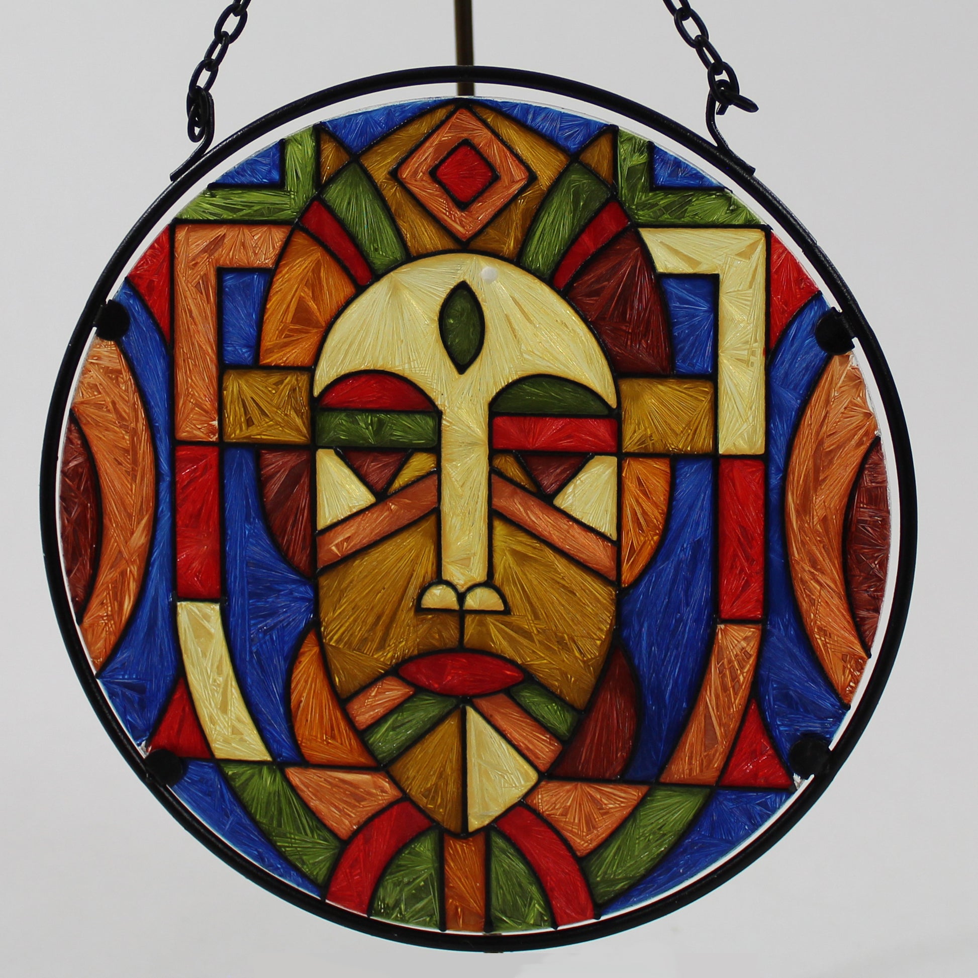 Mask African American Black Suncatcher