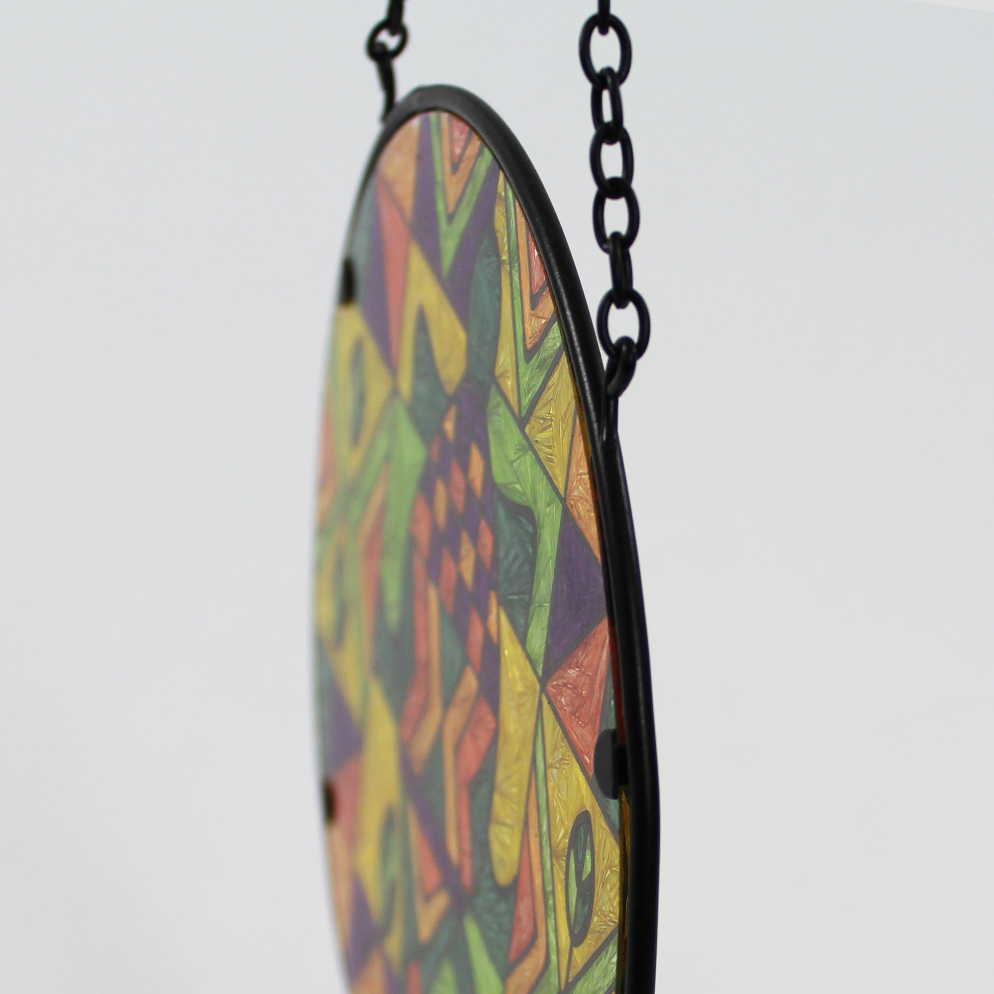 African American Black Suncatcher Detail View
