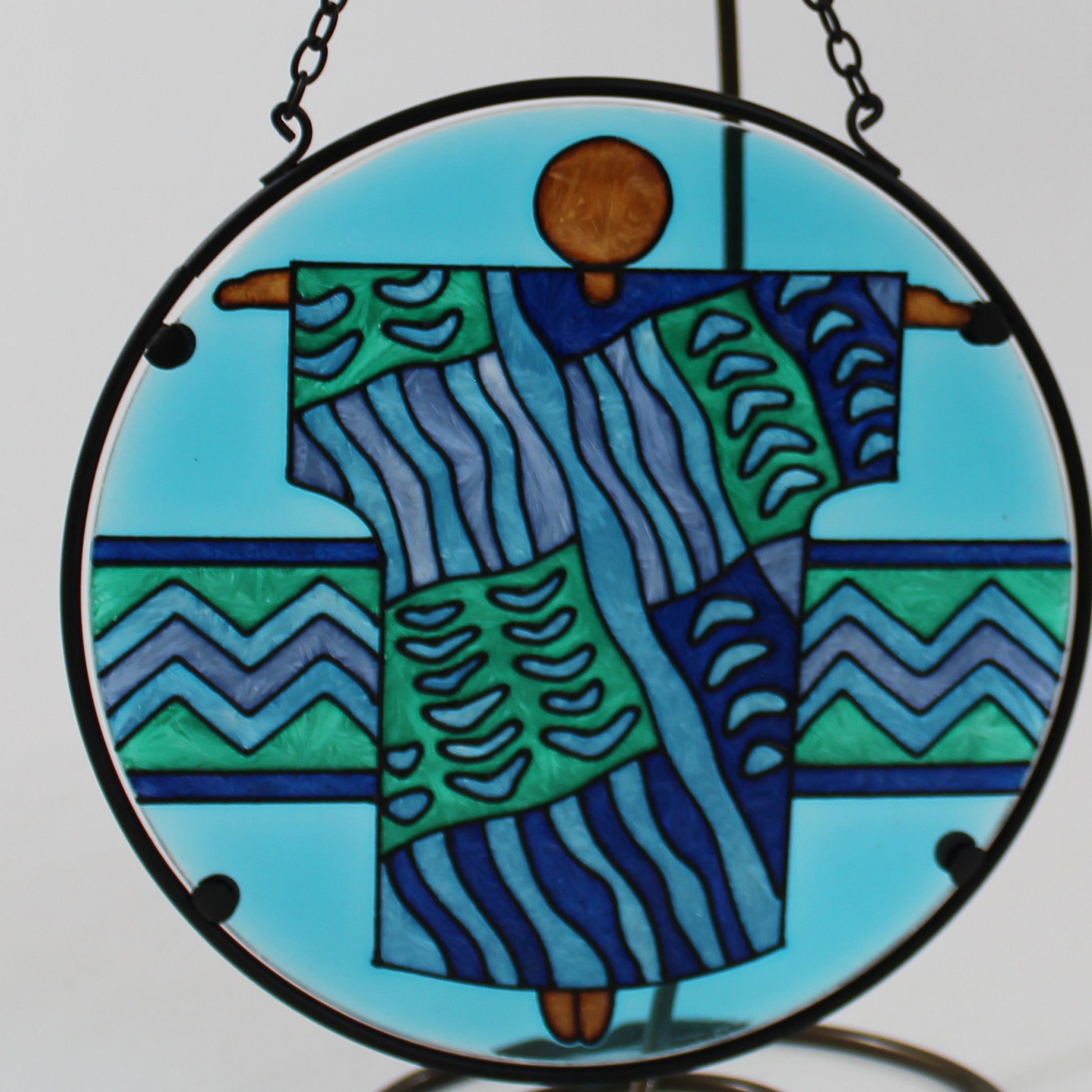 Blue Nile Robe African American Black Suncatcher