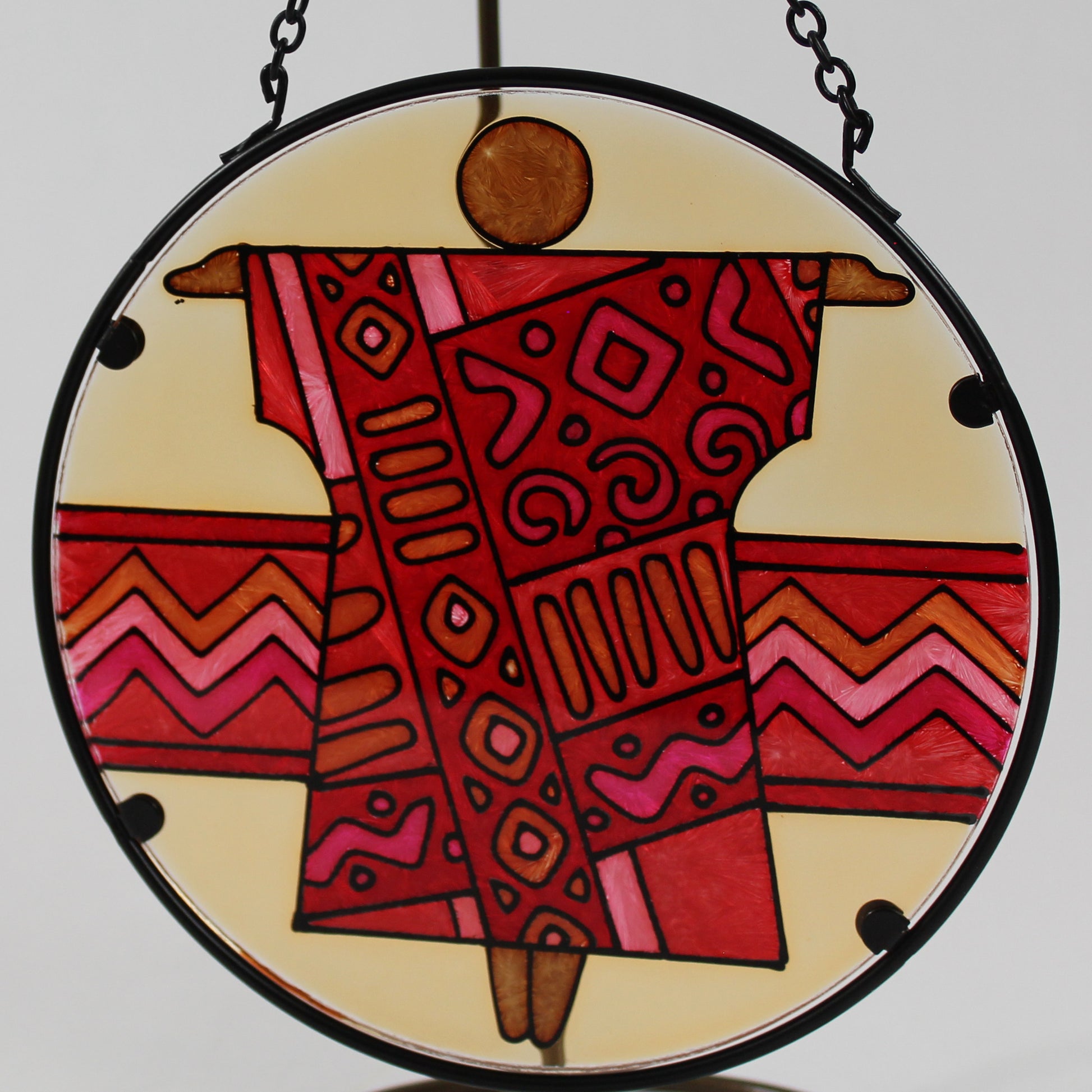 Red Sea Robe African American Black Suncatcher