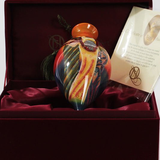 Sisters of the Sun Ne'Qwa Art Glass Ornament by Keith Mallett