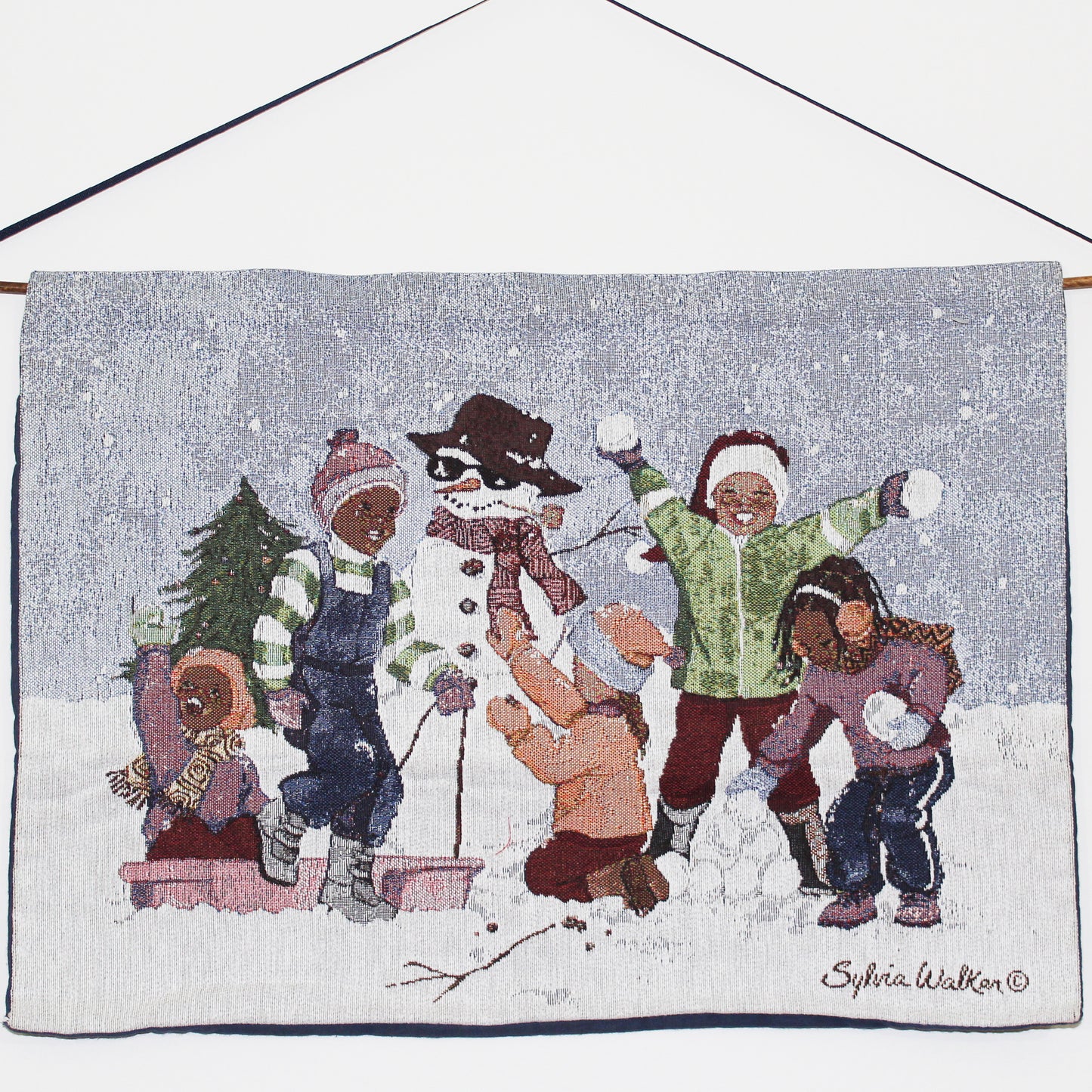 Snow Day Tapestry by Sylvia Walker