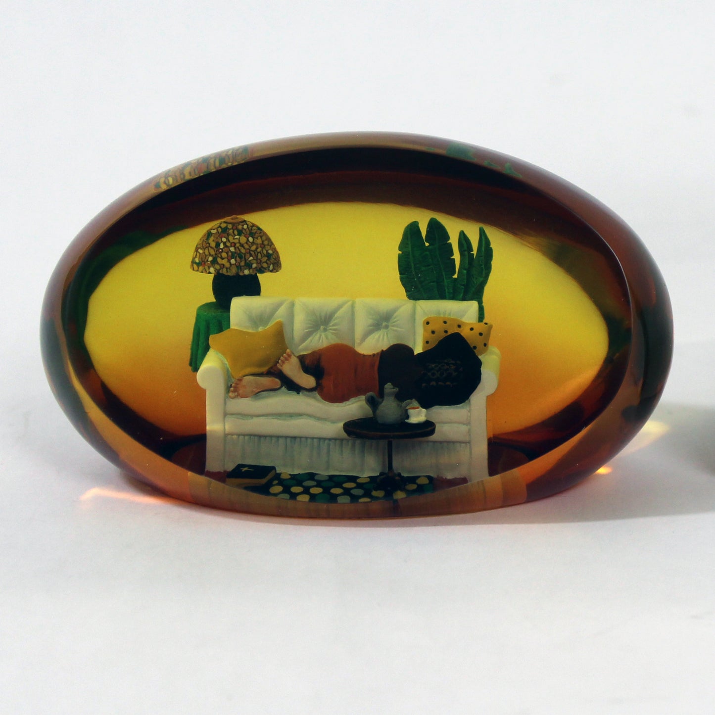 Steeping And Sleeping Paperweight By Annie Lee