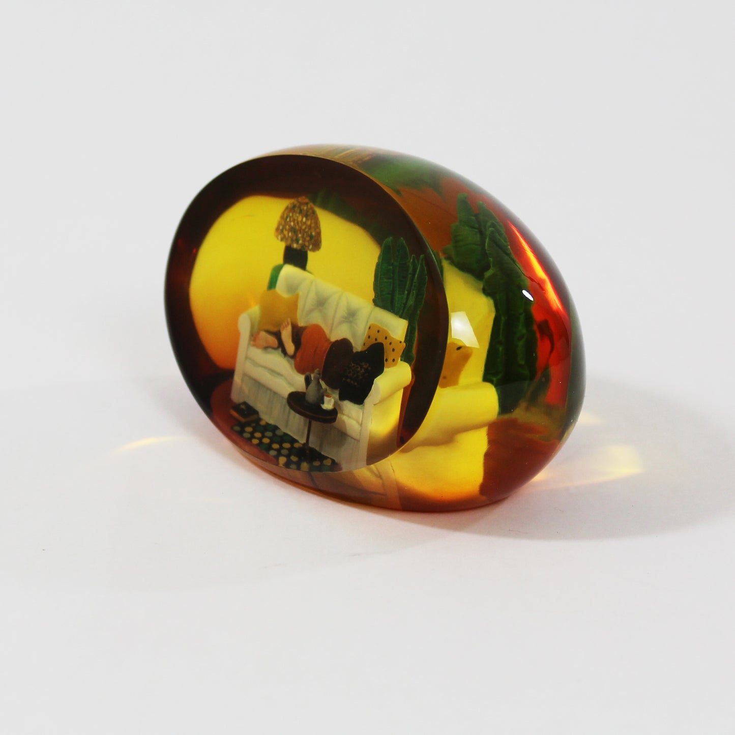 Steeping And Sleeping Paperweight By Annie Lee side 1