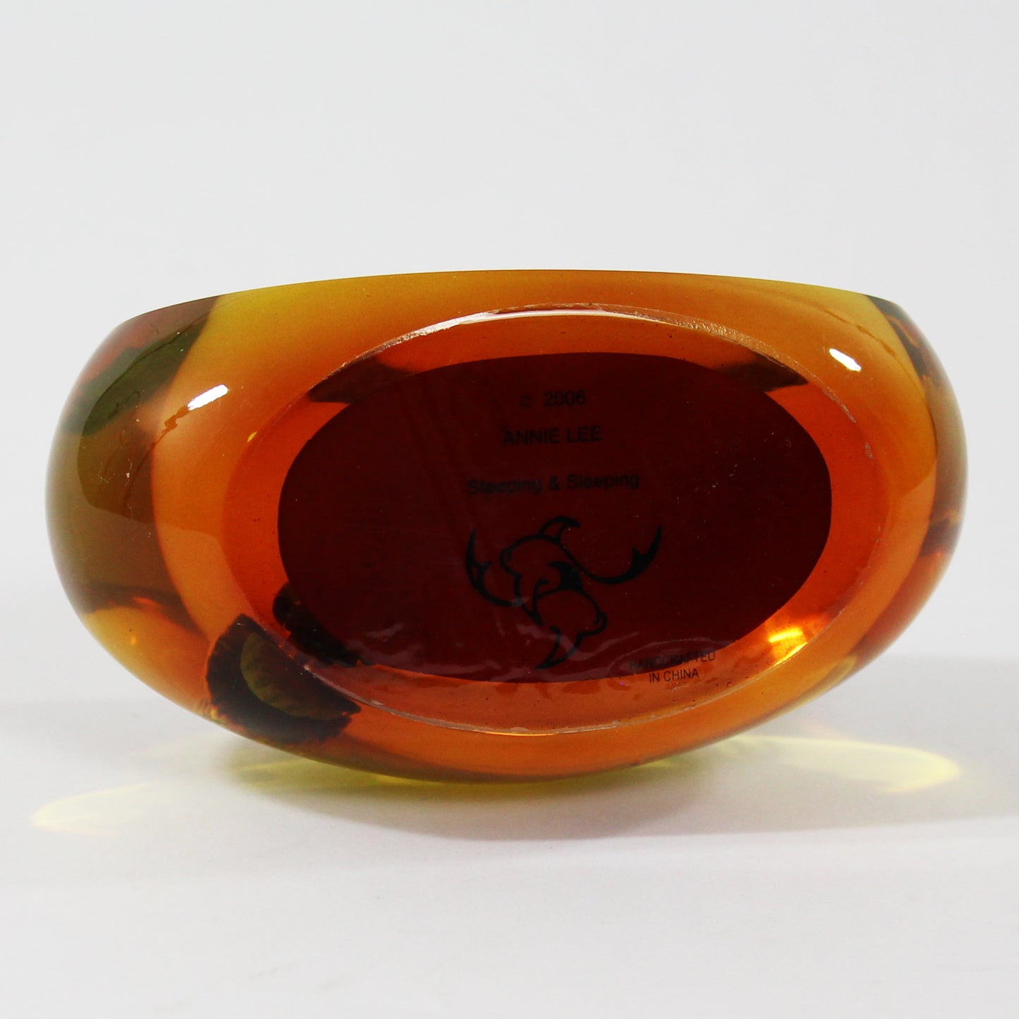 Steeping And Sleeping Paperweight By Annie Lee bottom