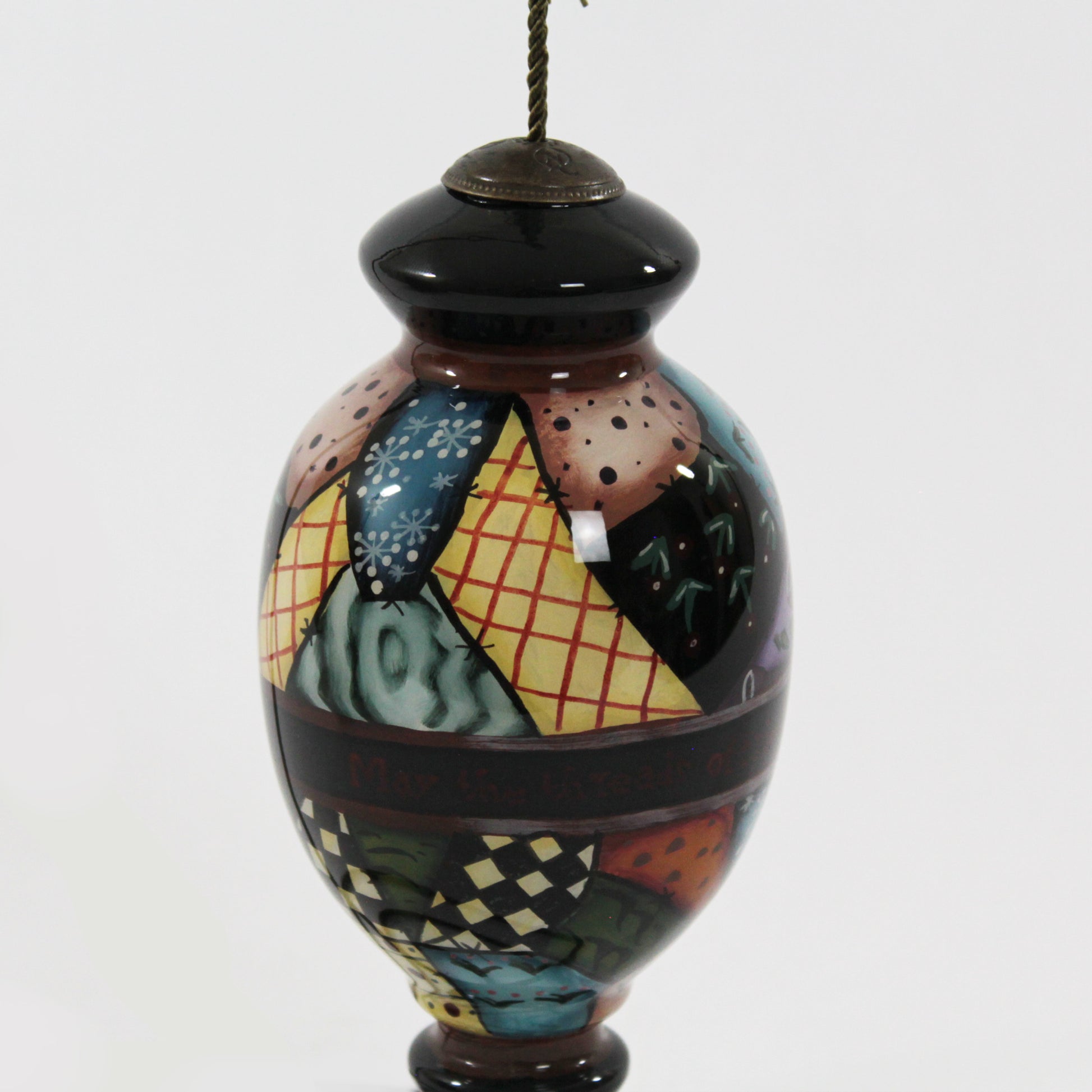 Threads of Friendship Ne’Qwa Art Ornament by artist Betty Padden hanging