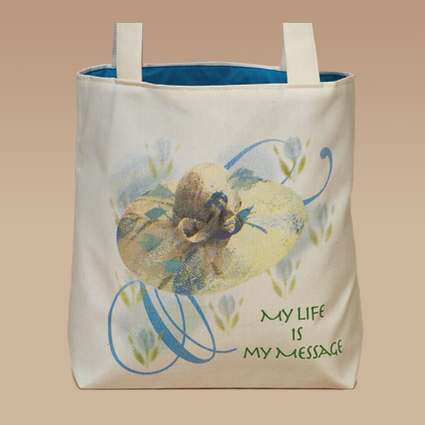 Harriet Rosebud Tulip Cotton Tote Bag