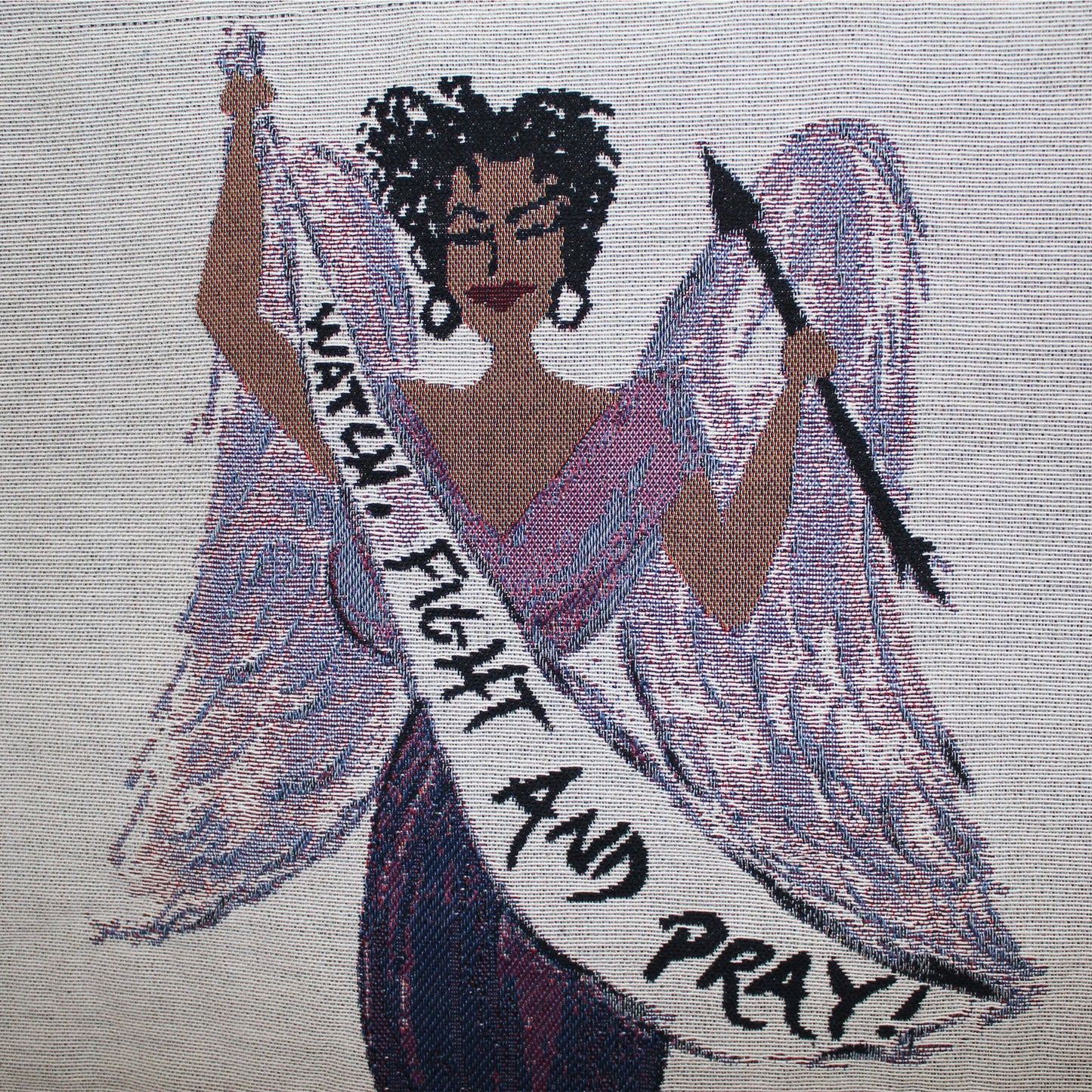 Warrior Angel Wall Hanging Tapestry detail