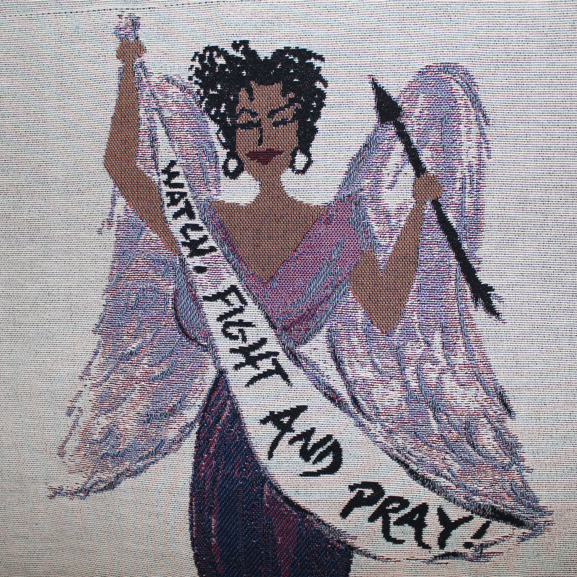 Warrior Angel Wall Hanging Tapestry detail