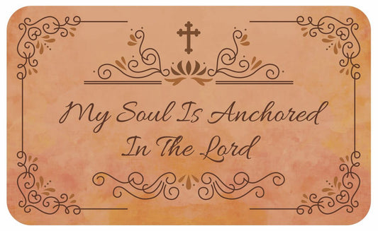 My Soul Is Anchored Interior Floor Mat