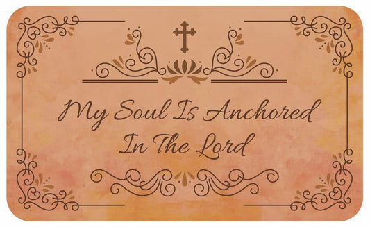 My Soul Is Anchored Interior Floor Mat