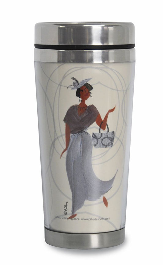 Gorgeous Granny Travel Mug Art by Cidne Wallace