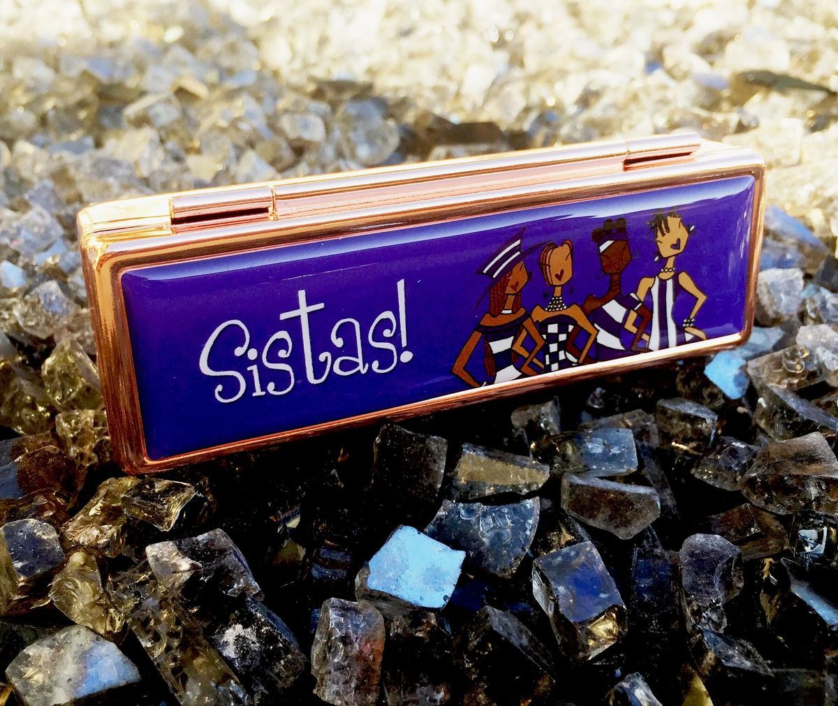 Blue Sistas Lipstick Case
