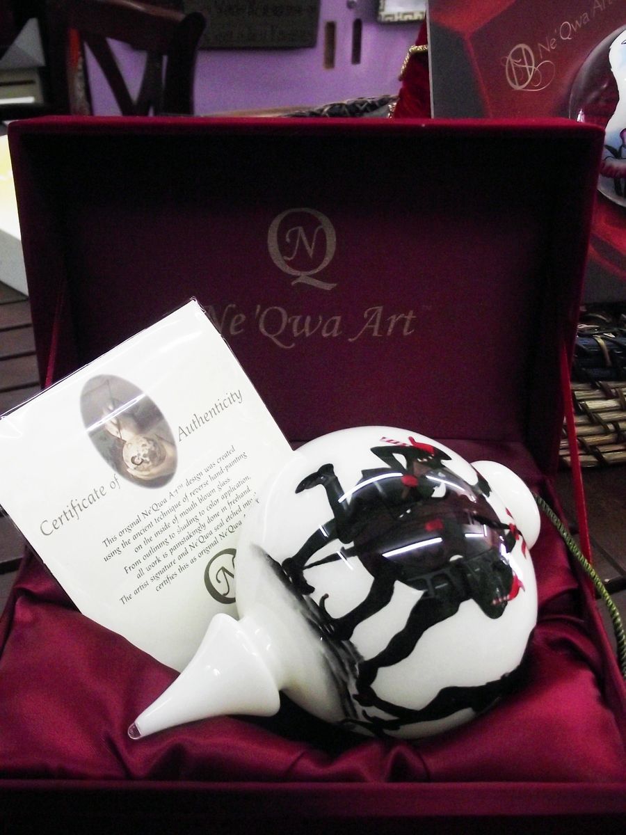 Rejoice Ne'Qwa Art Glass Ornament by Annie Lee 2
