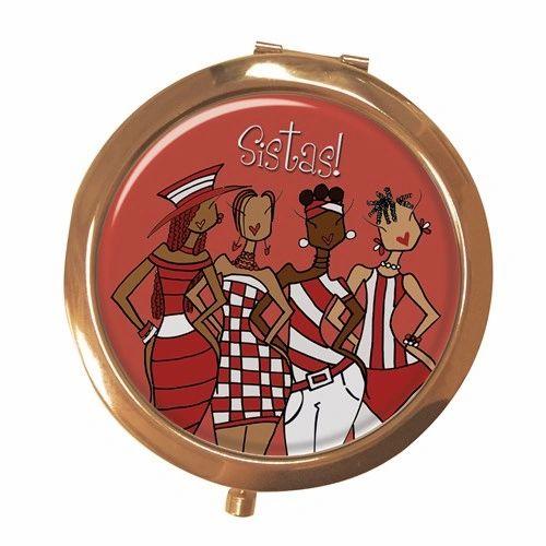 Red Sistas! Compact Mirror