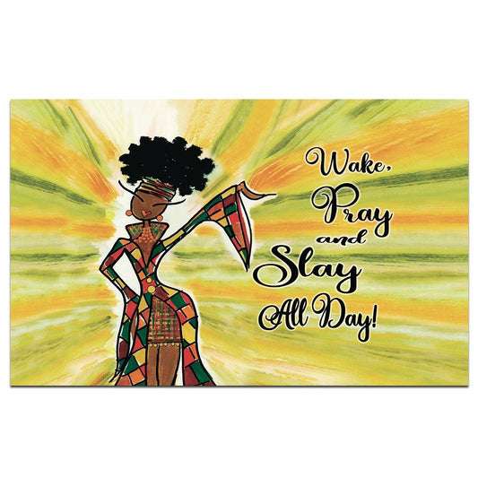 Wake, Pray & Slay Interior Floor Mat